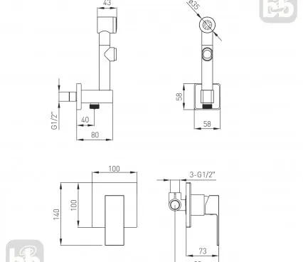 Toaleta 1511,160101 VOLLE Set igienic image