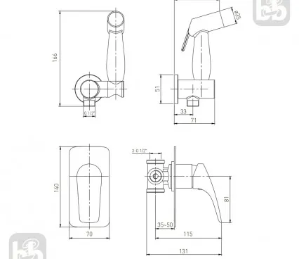 Toaleta 1525,160101 VOLLE Set igienic image