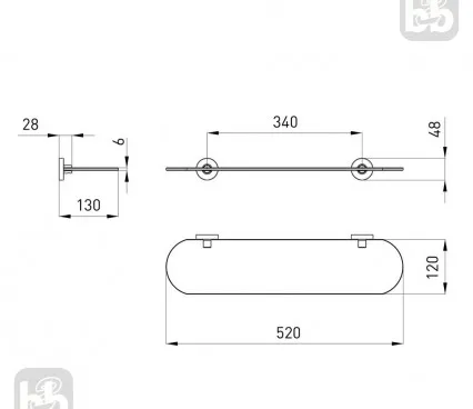 Baie 2535,270101 VOLLE Raft pentru baie image