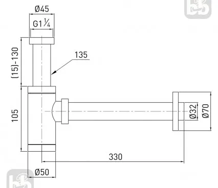 Bathroom 9000,094221 VOLLE Siphon image