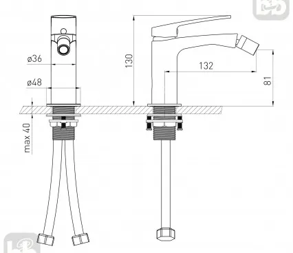 Toaleta 1512,021001 VOLLE Robinet pentru bideu image