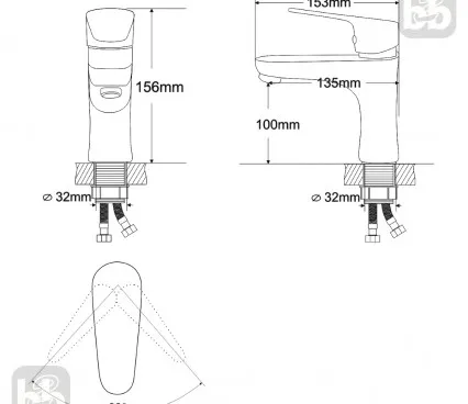 Baie RBZ074-1 RJ Robinet pentru lavuar image