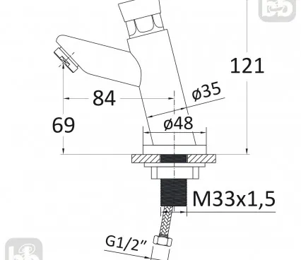 Baie RBZ233-1 RJ Robinet pentru lavuar image