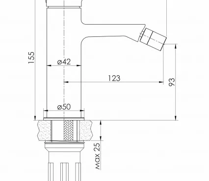 Toaleta 1521,020104 VOLLE Robinet pentru bideu image