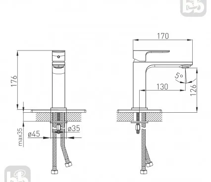 Baie 1511,010101 VOLLE Robinet pentru lavuar image