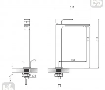 Baie 1511,010204 VOLLE Robinet pentru lavuar image