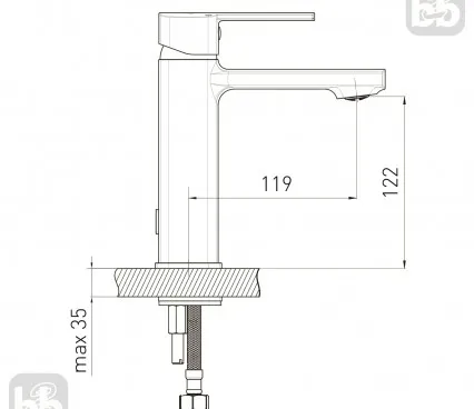 Baie 1538,010101 VOLLE Robinet pentru lavuar image