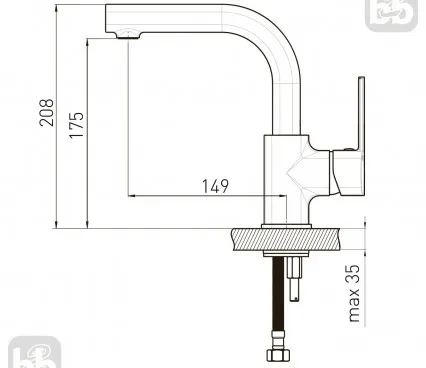 Baie 1538,010201 VOLLE Robinet pentru lavuar image