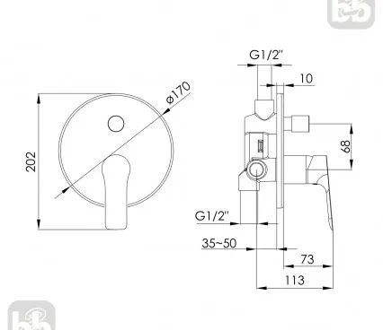 Baie VR-31105 IMPRESE Robinet pentru baie image