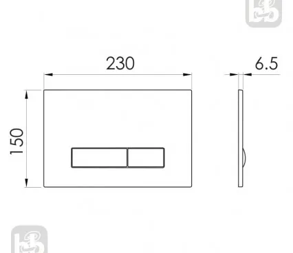 Toilet i9040ВOLIpure IMPRESE Flush key image