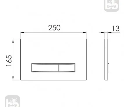 Toaleta i7114PC IMPRESE Buton de spălare image