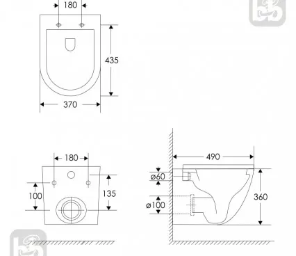 Toaleta i11546 IMPRESE Vasul de toaletă image