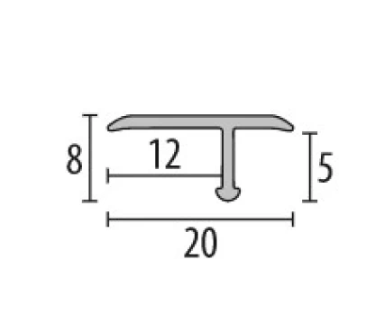 Profil pentru podea PF 291 aluminium anodized  270 image