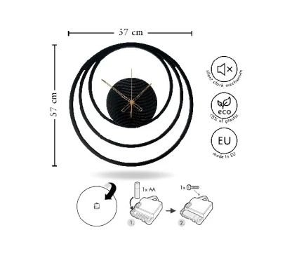 Декор Интерьера GL-12390 3D CLOCK FI57 image