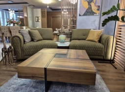 Sofa with decorative table Vito