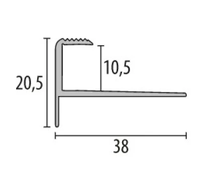 Напольный профиль PF 811 silver 300 image