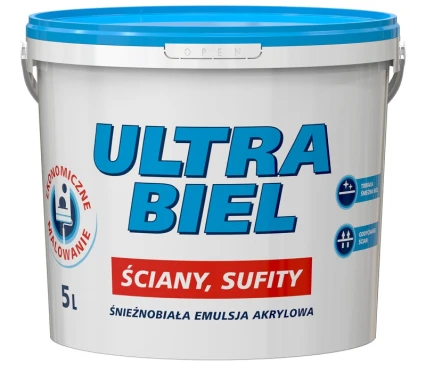 Vopsele SNIEZKA ULTRA BIEL, 5L, image